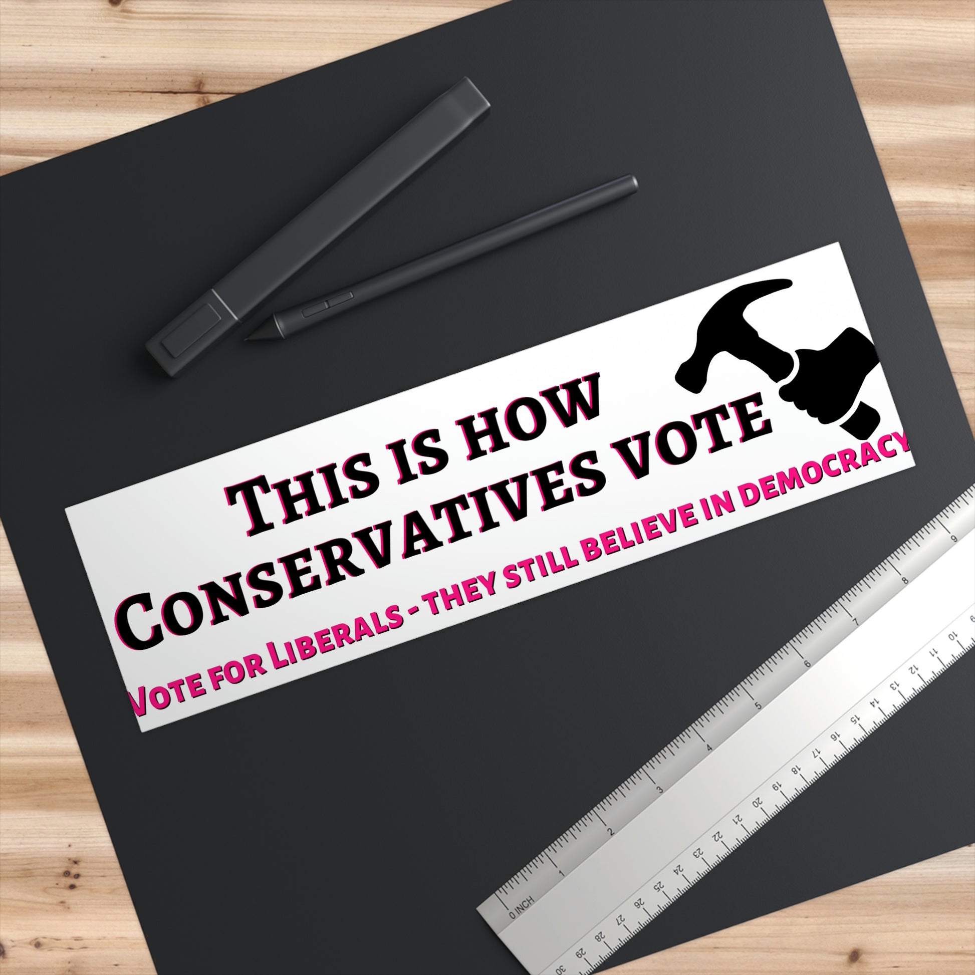 This is how conservatives vote sticker