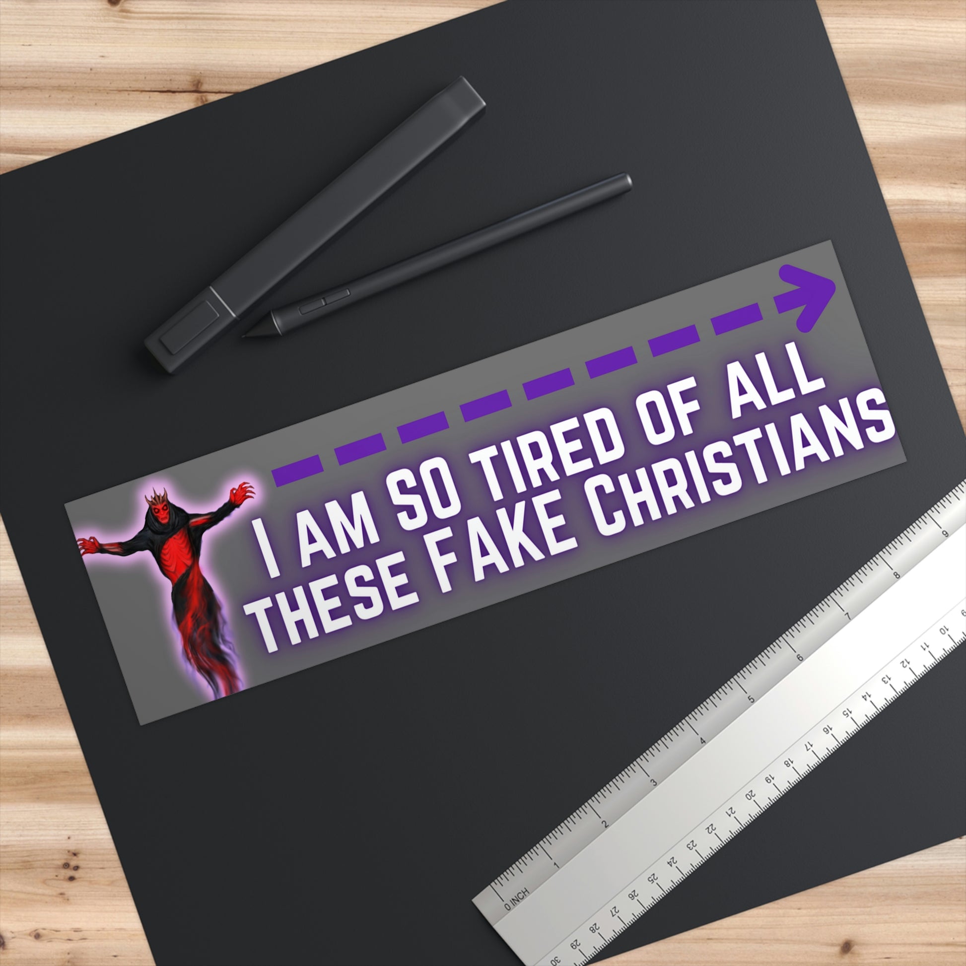 i am tired of all these fake christians sticker