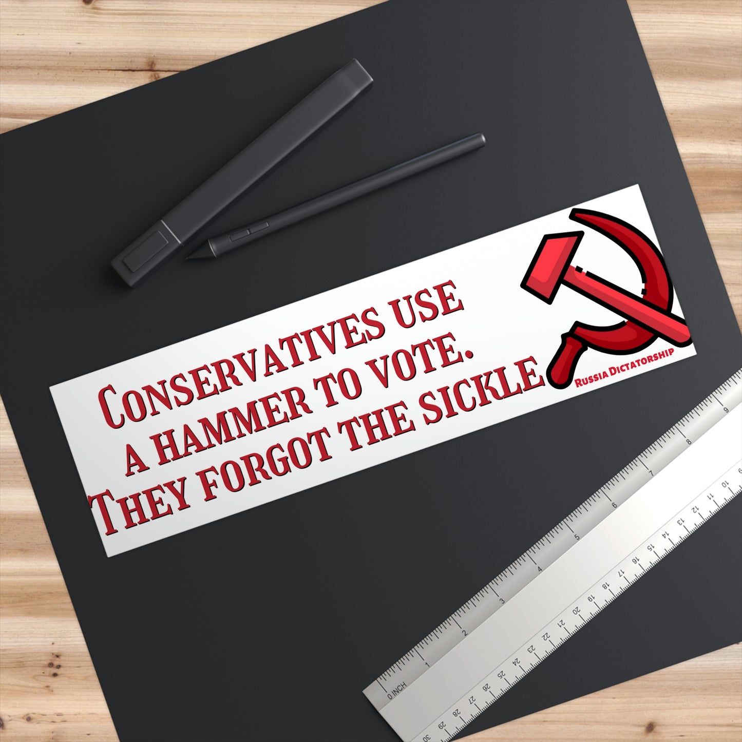 conservatives use a hammer to vote sticker